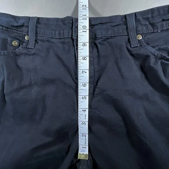 Signature by‎ Levi Strauss Black Jeans At Waist Bootcut Size Misses 14 Short - Picture 10 of 15